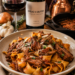 Plate of Chuck Roast & Pappardelle in Tomato Wine Sauce
