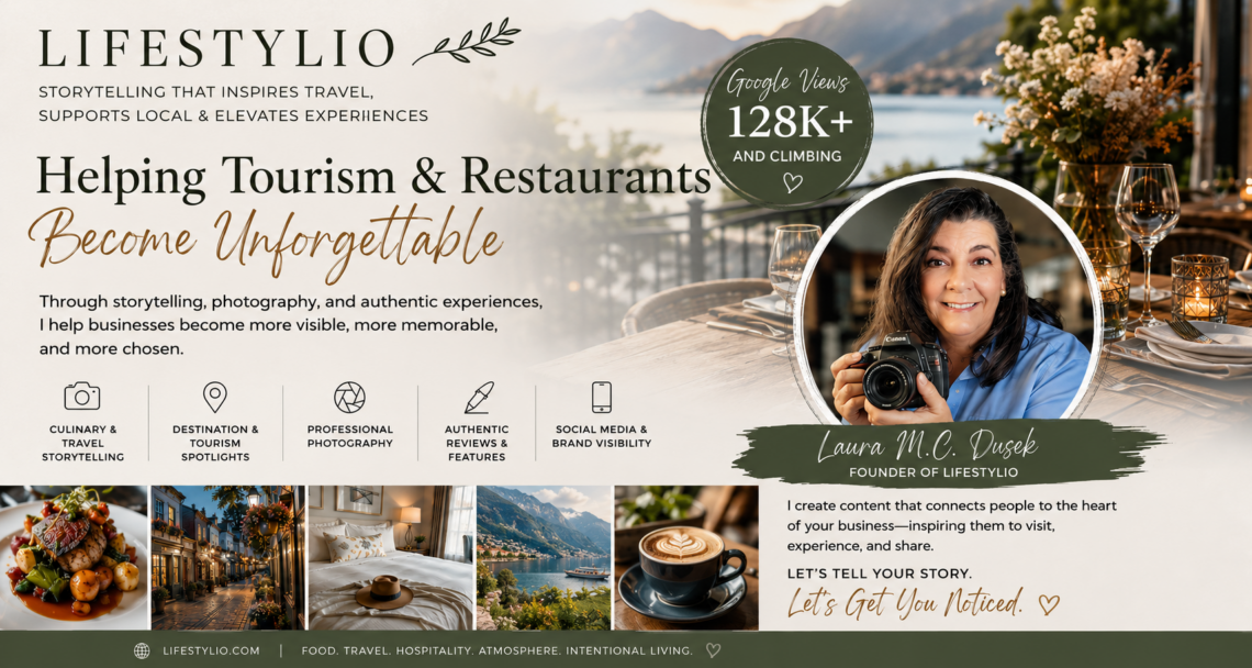 Culinary Storytelling advertisement with Laura Dusek Lifestylio